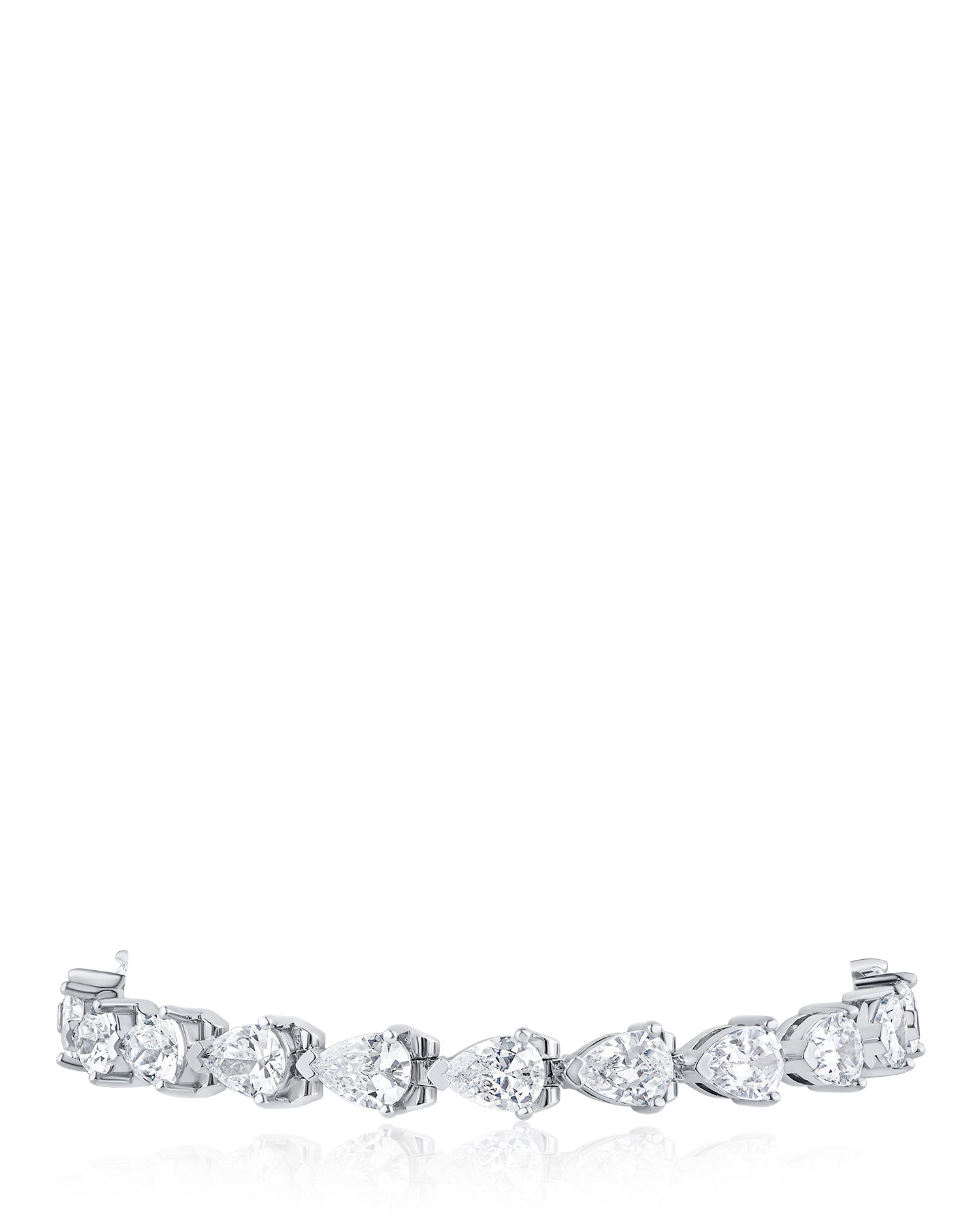 Pear CZ Tennis Bracelet