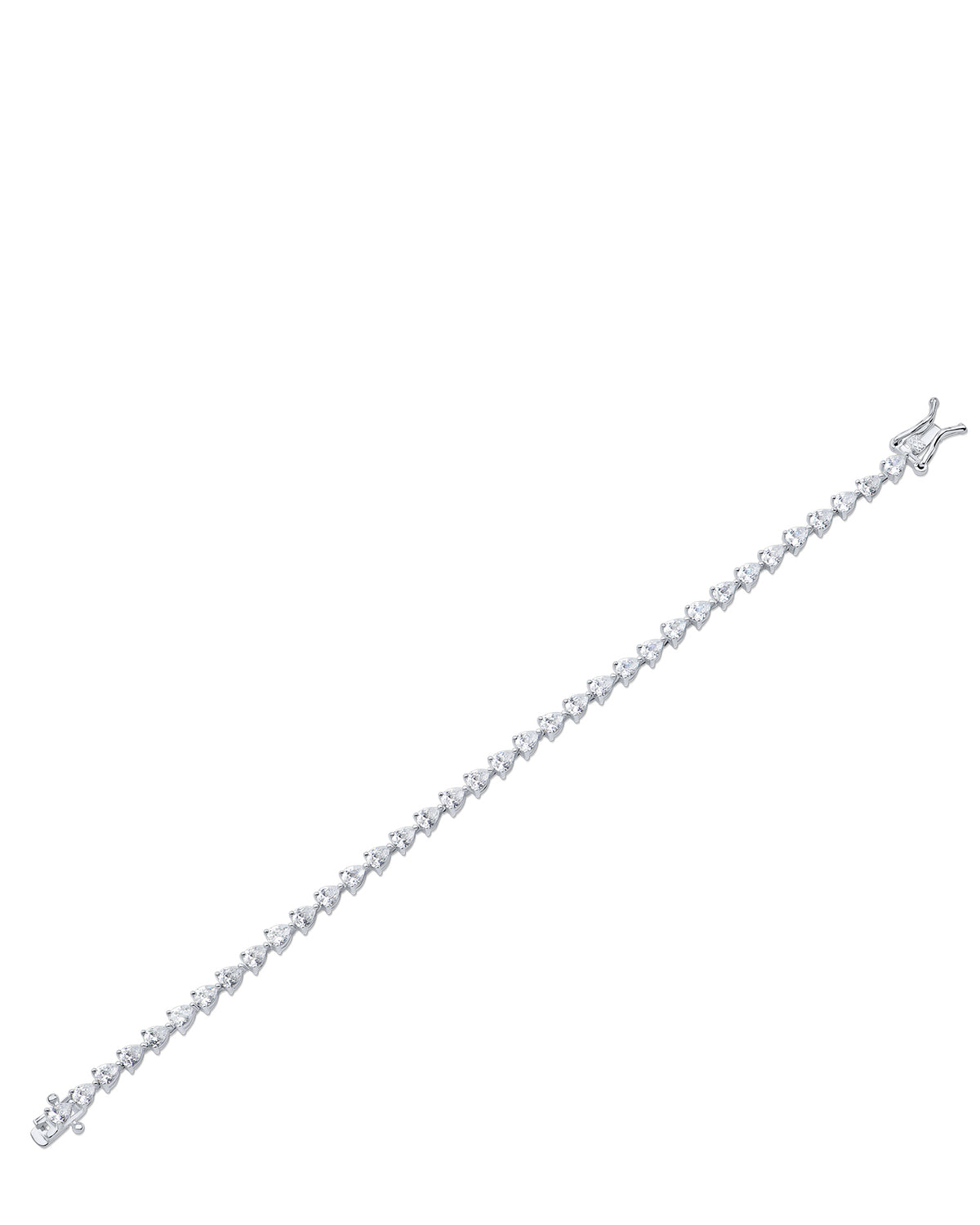 Mini Pear CZ Tennis Bracelet