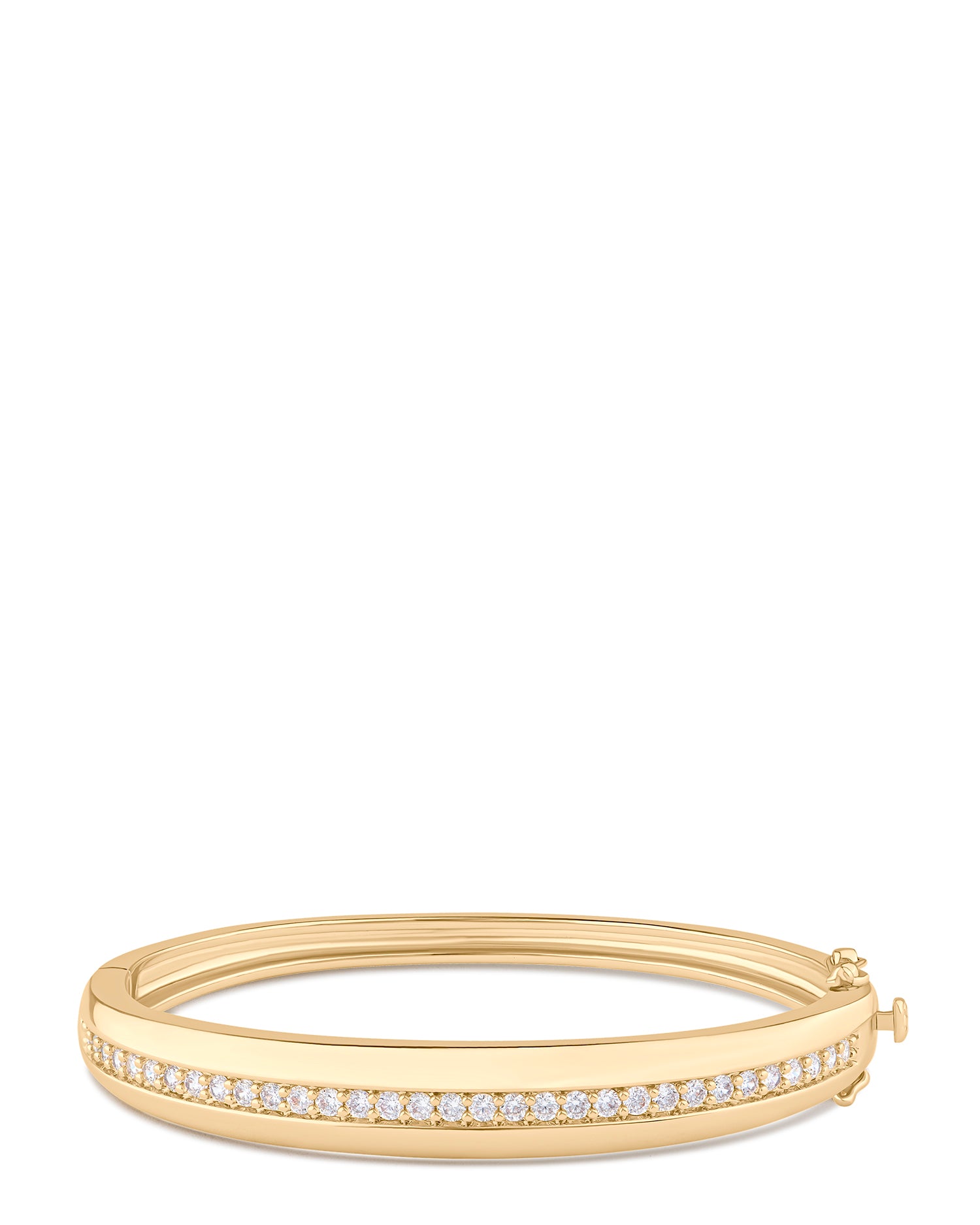 Channel Set CZ Bangle