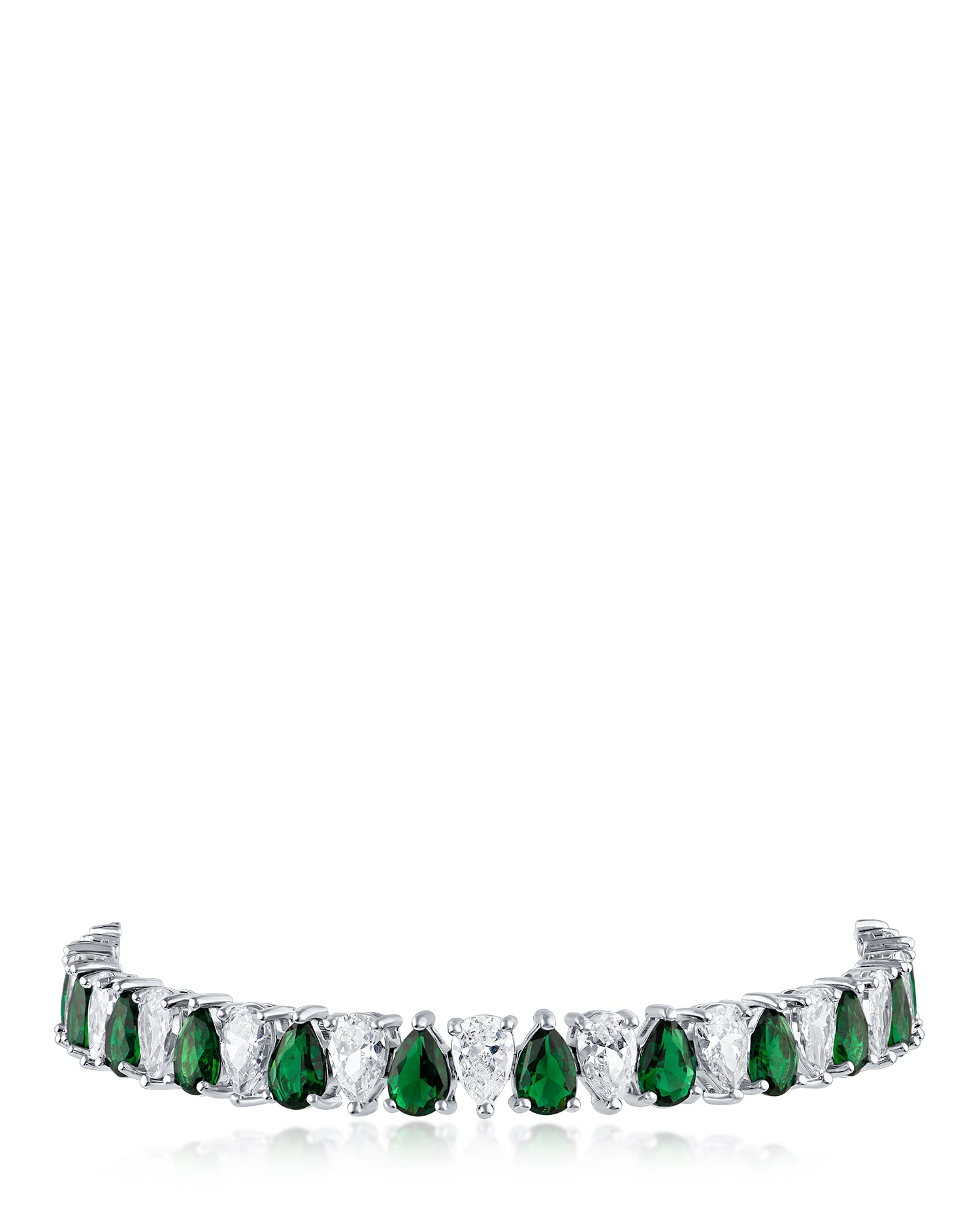 Alternating Pear CZ Bracelet