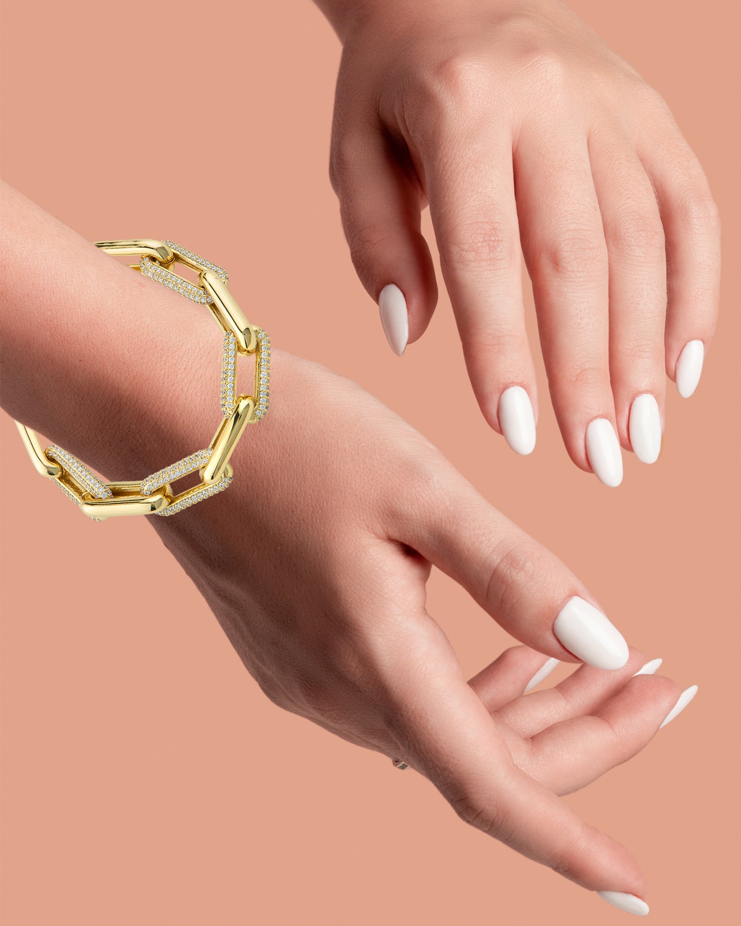 Pave Link Bracelet – CZ by Kenneth Jay Lane