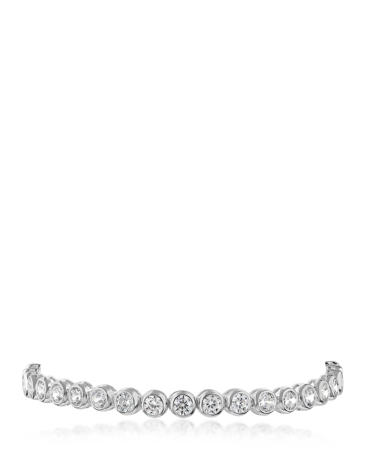 Round Bezel Set CZ Bracelet