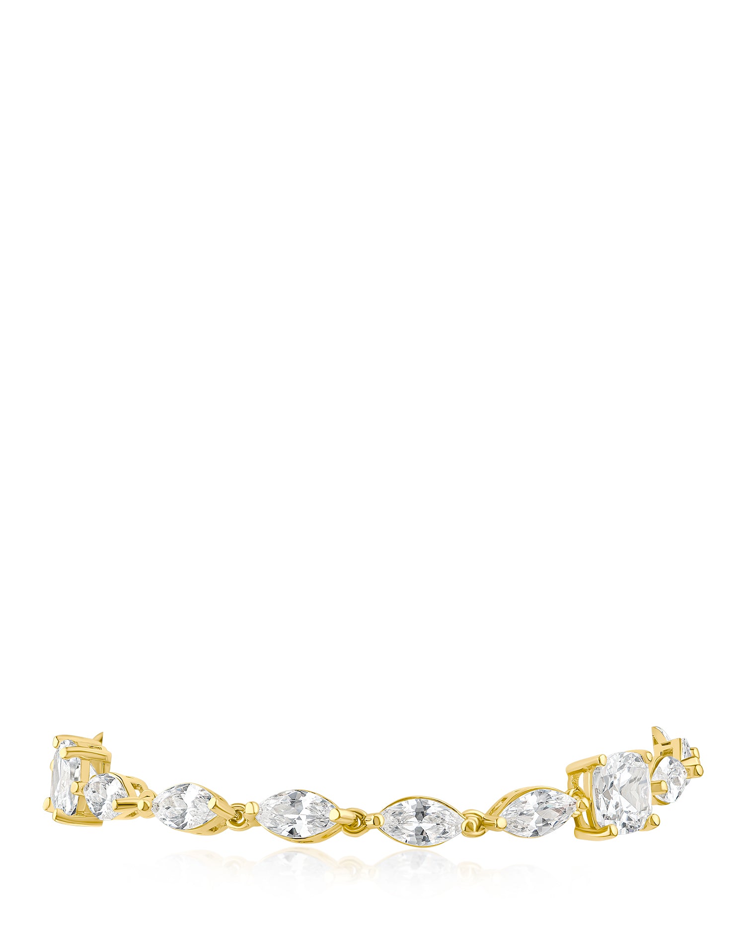 Marquis and Cushion CZ Bracelet
