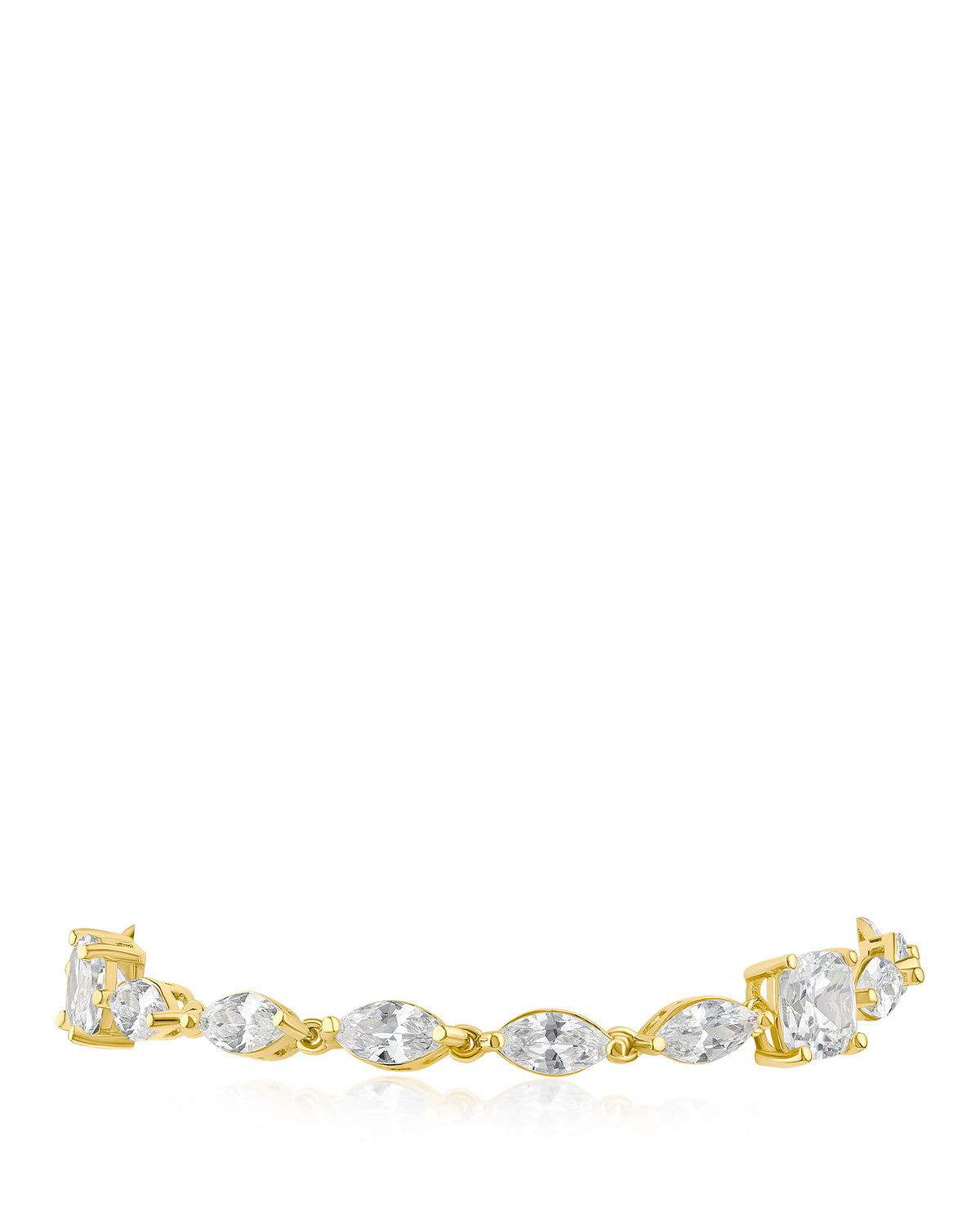 Marquis and Cushion CZ Bracelet