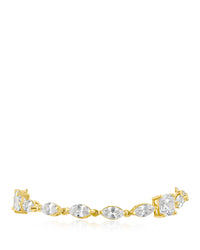 Marquis and Cushion CZ Bracelet