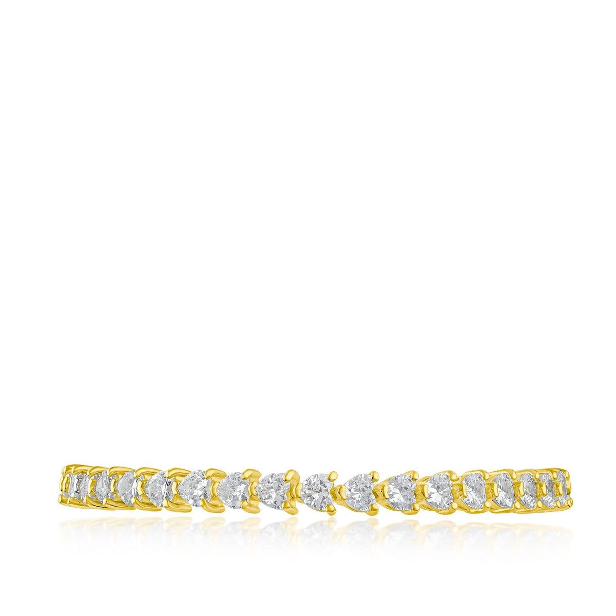 Heart CZ Tennis Bracelet