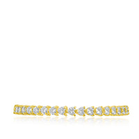 Heart CZ Tennis Bracelet