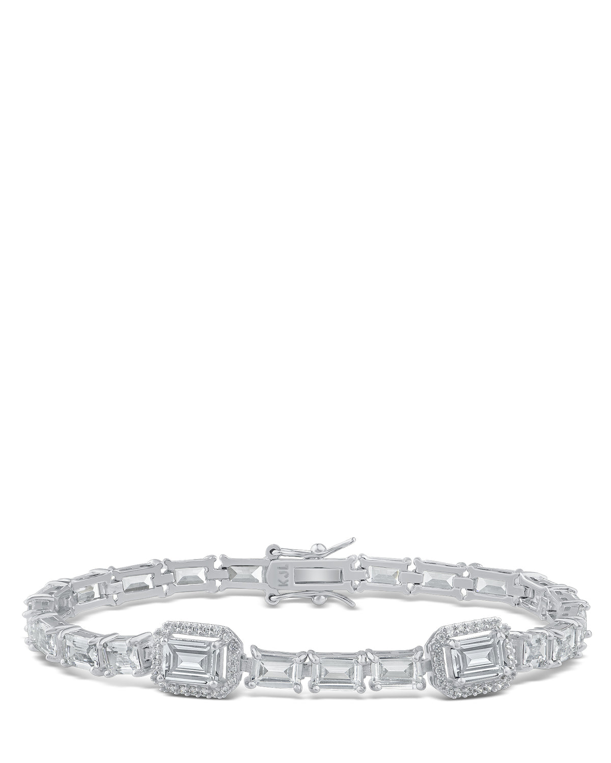 Emerald & Baguette CZ Bracelet