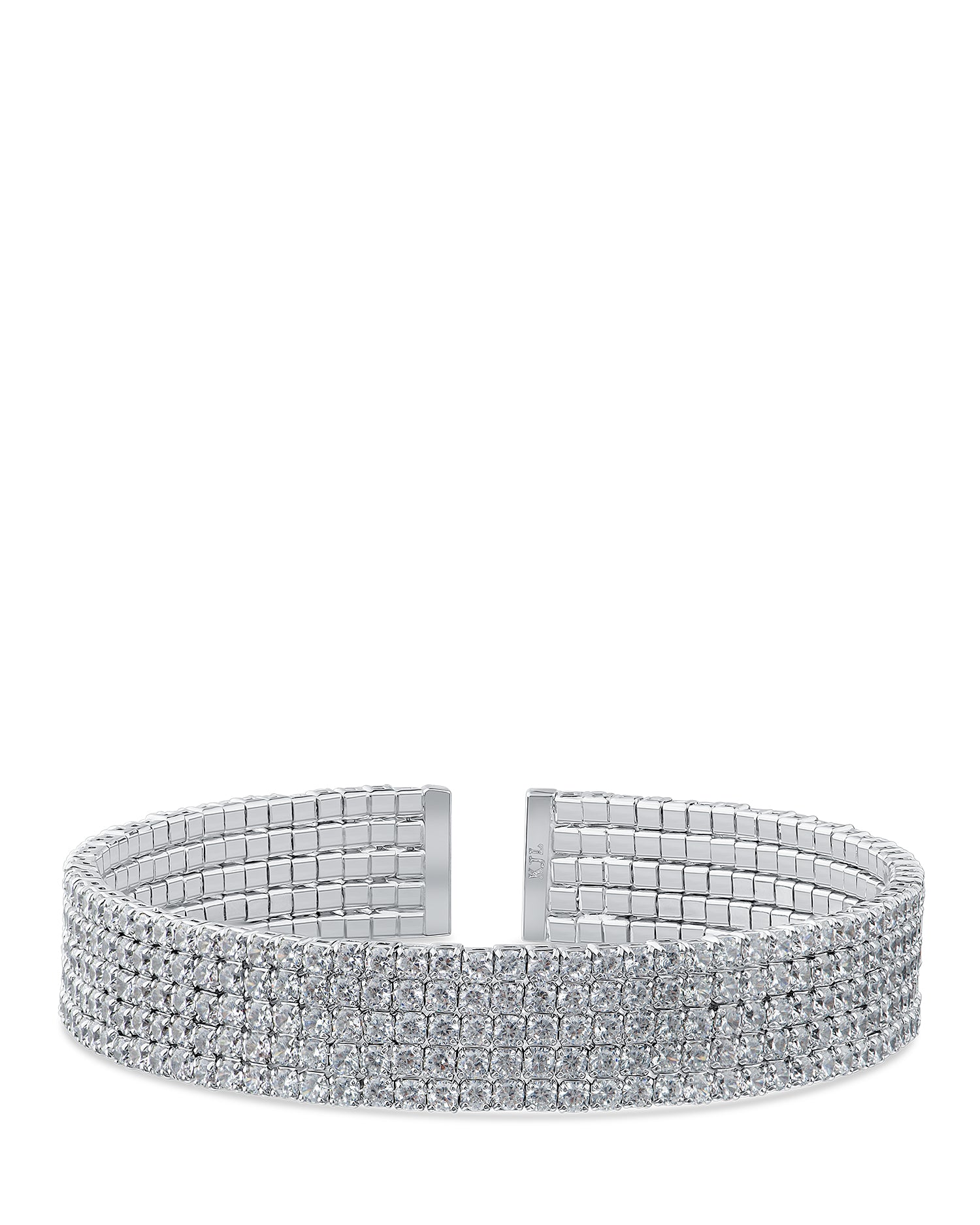 Pave CZ Multi Row Bracelet