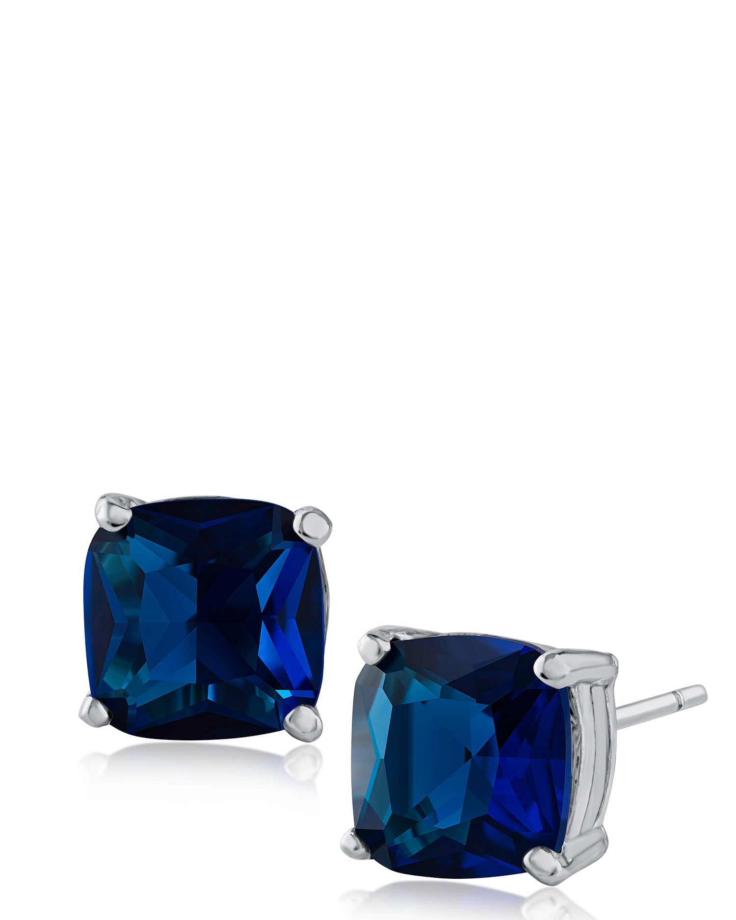 Cushion CZ Stud Earrings