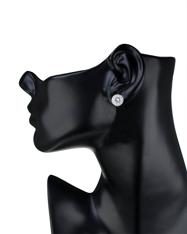 Large Round CZ Studs