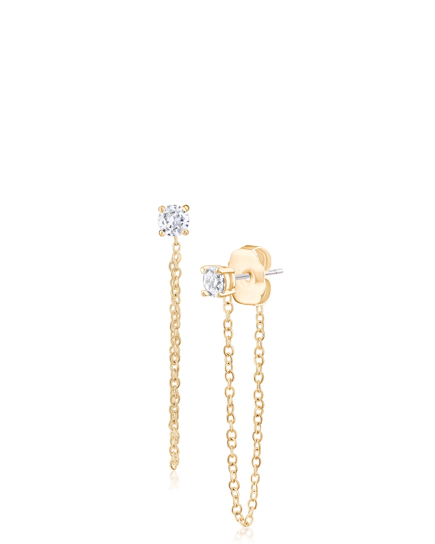 Round Stud with Chain