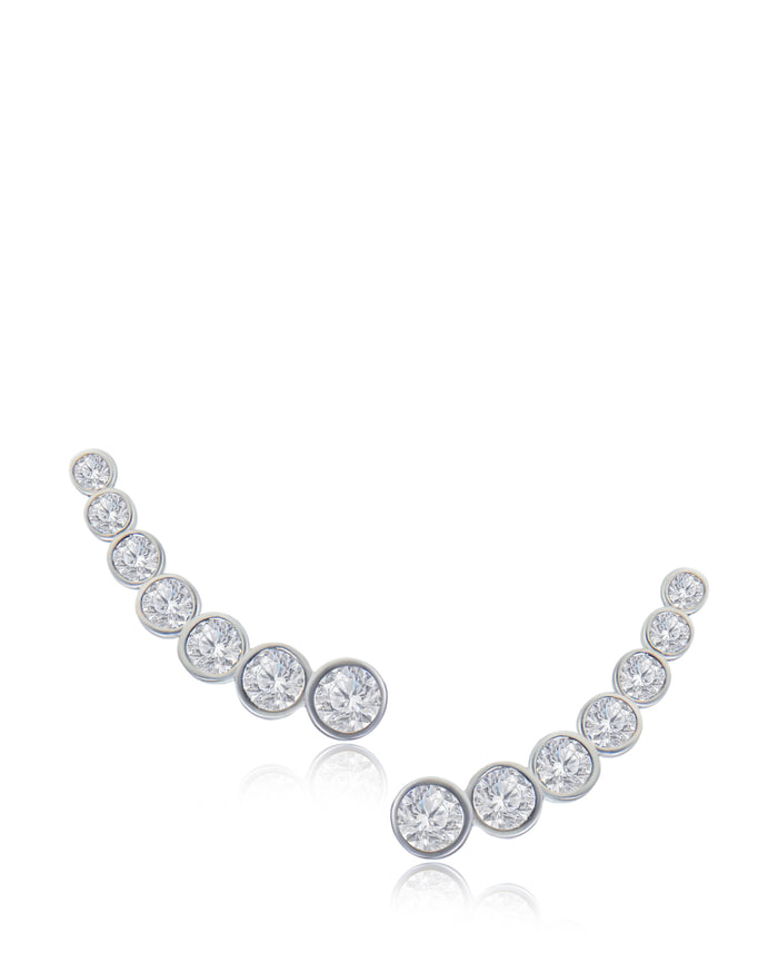 Round Graduated Drop Earrings