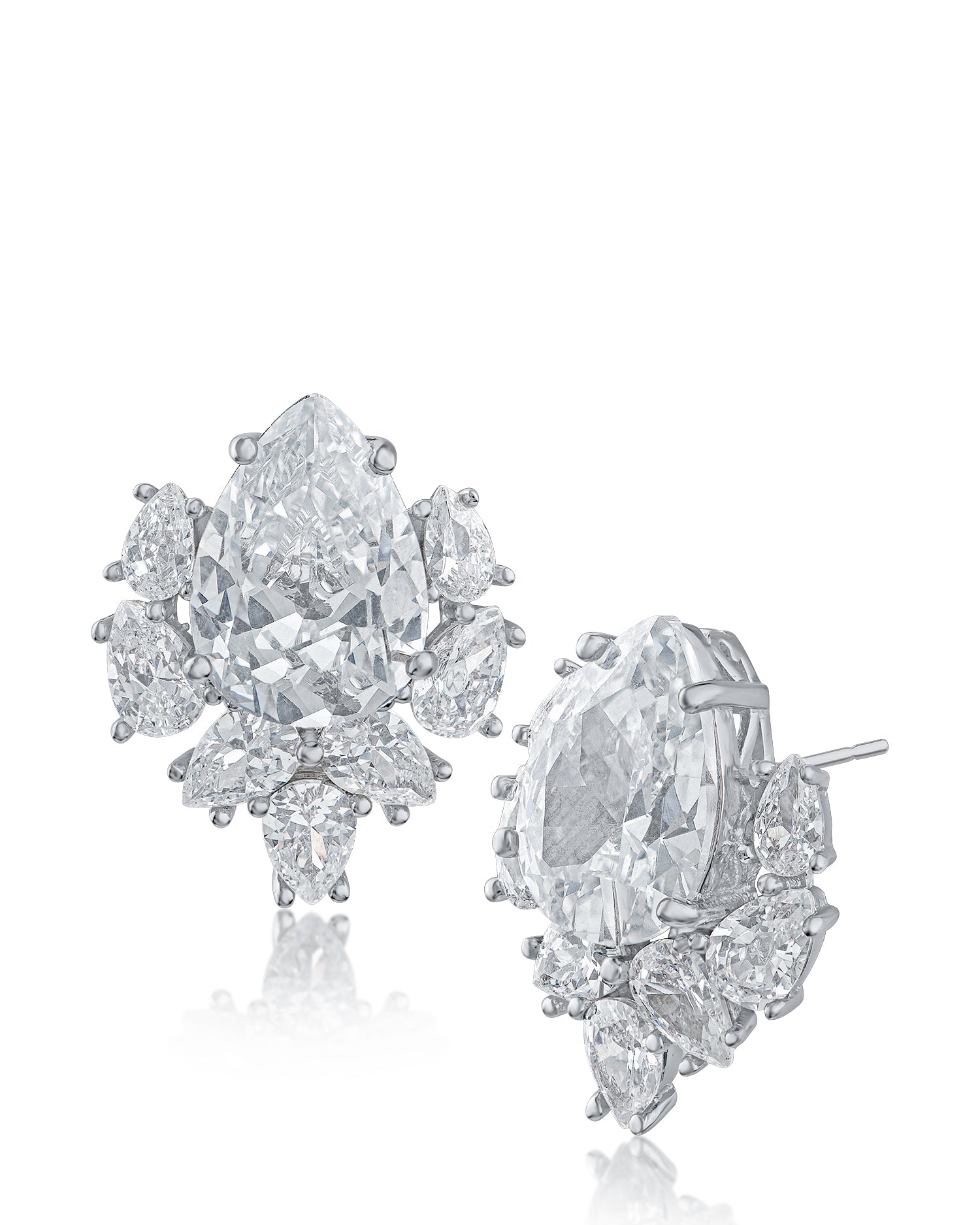 Pear CZ Earrings