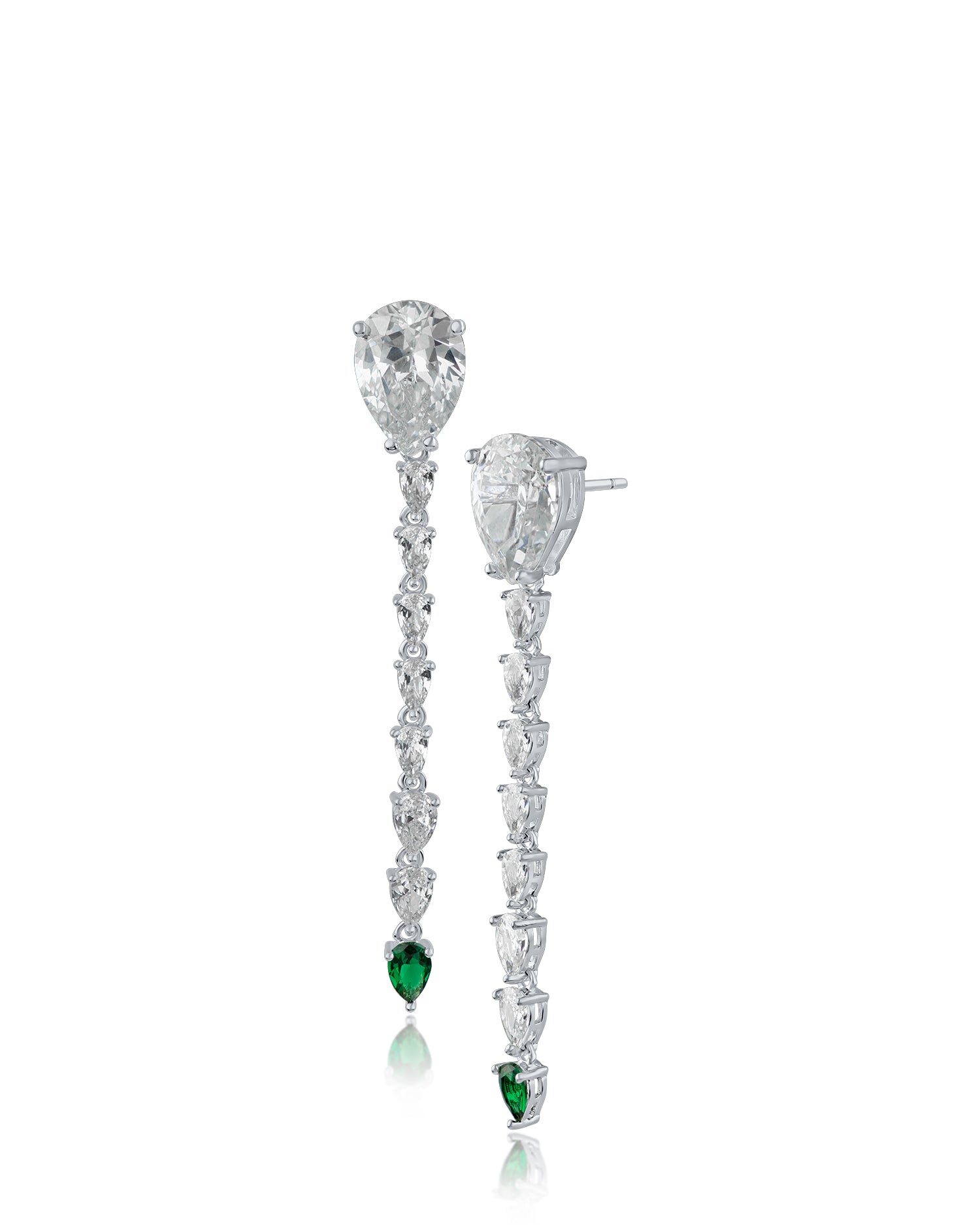 Graduated Pear Drop Earrings