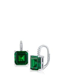 Asscher CZ Drop Ear