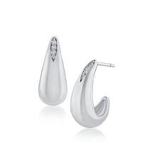 Curved Teardrop Earring