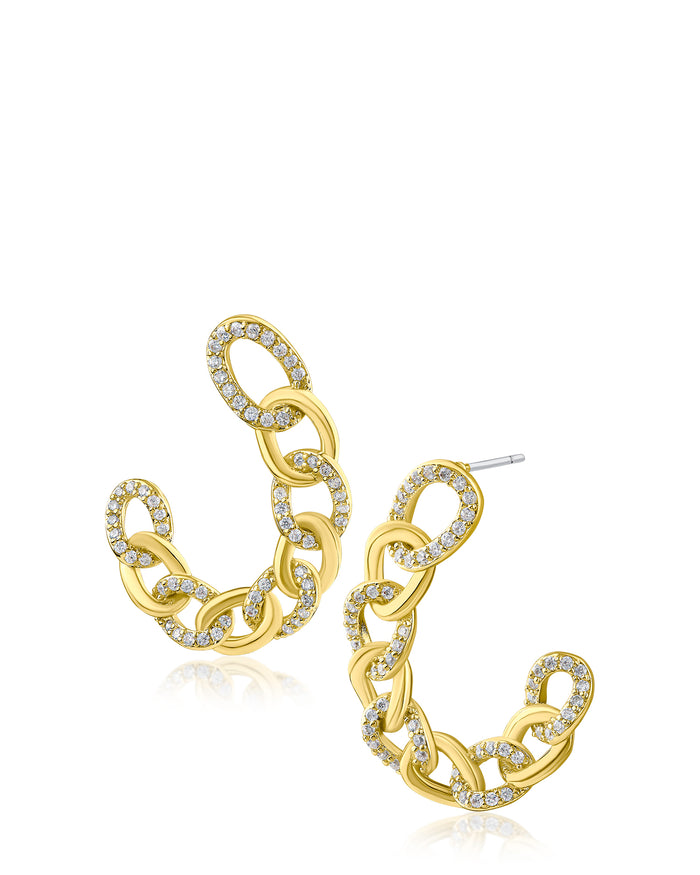 Curved Chain Earrings