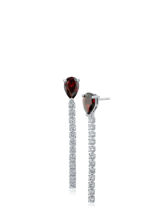 Emerald Pear Drop Earrings
