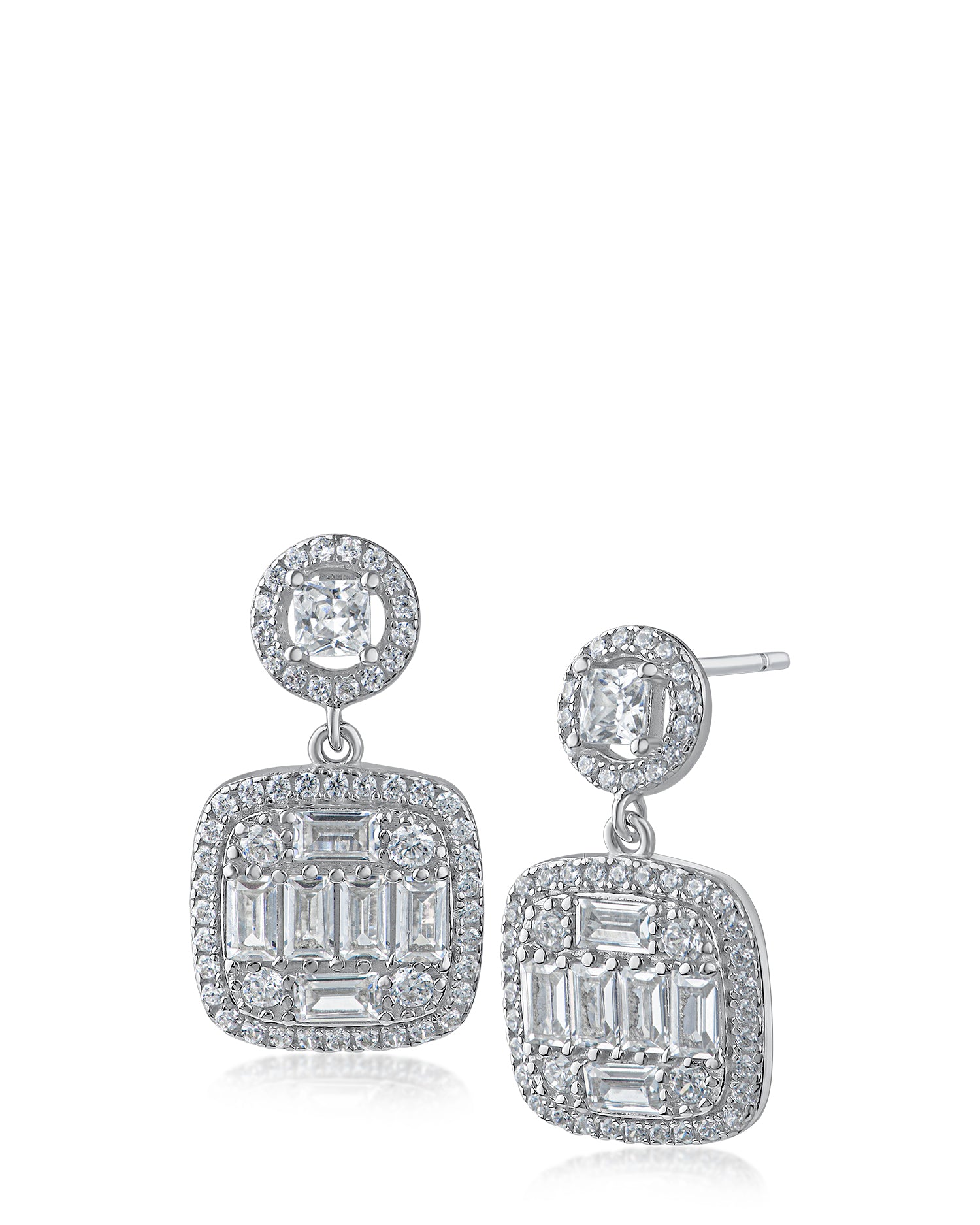 Multi Shape Deco Drop Earrings