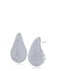 Pave Teardrop Earrings