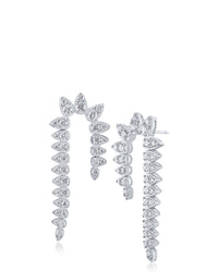 Pear CZ U Shape Earrings