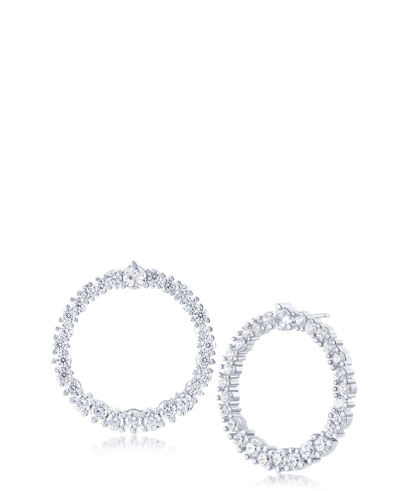 Front-Facing Open Circle Earrings
