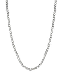 Round CZ Tennis Necklace