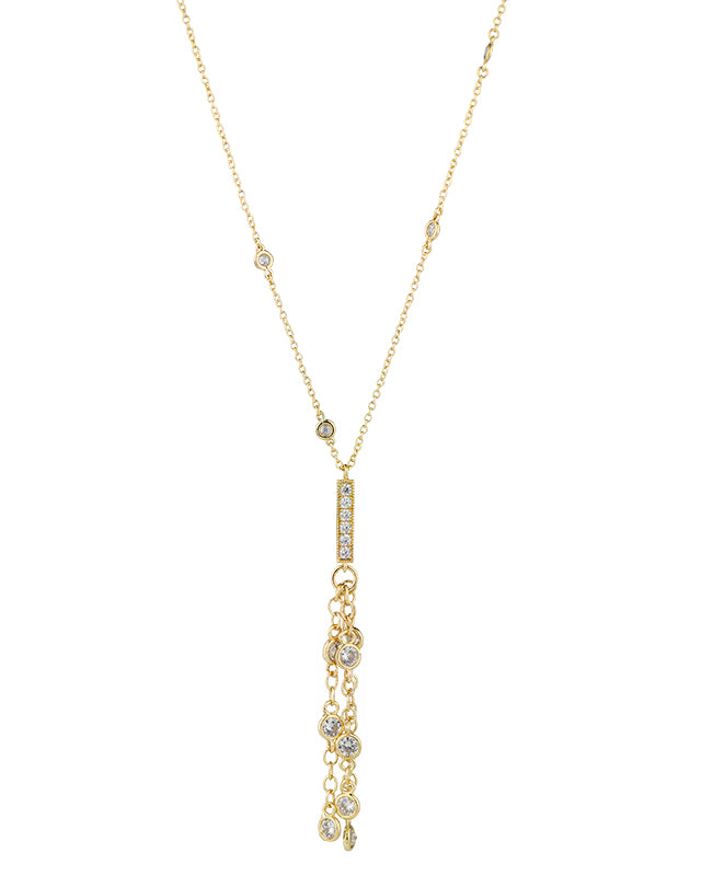 CZ Fringe Drop Necklace