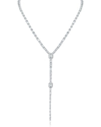 Emerald CZ Y-Necklace