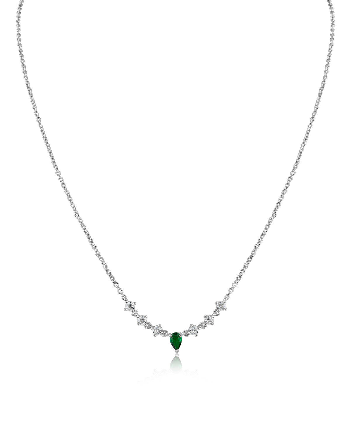 Round and Pear Delicate Necklace