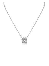 Asscher CZ Pendant