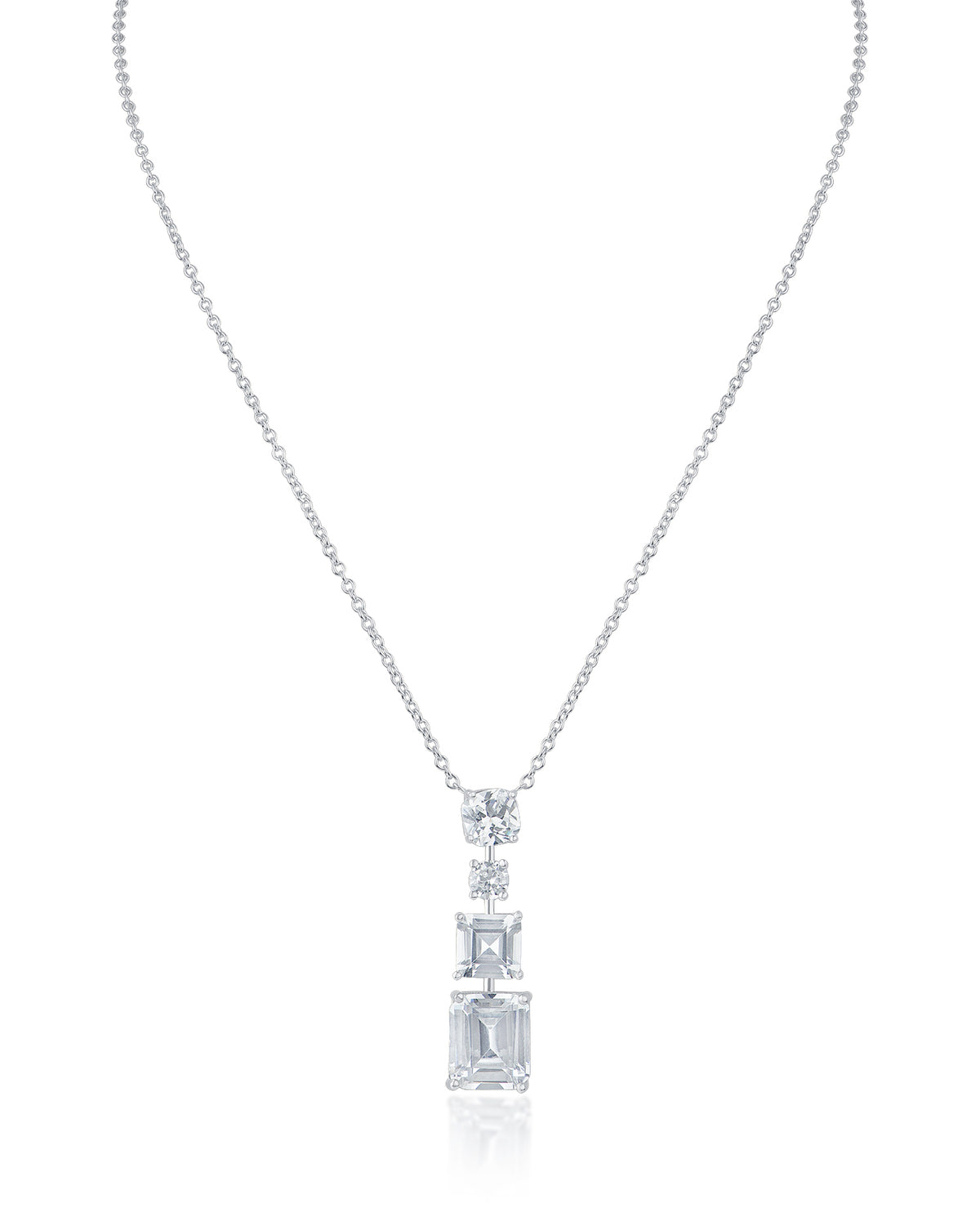 Multi CZ Pendant Necklace