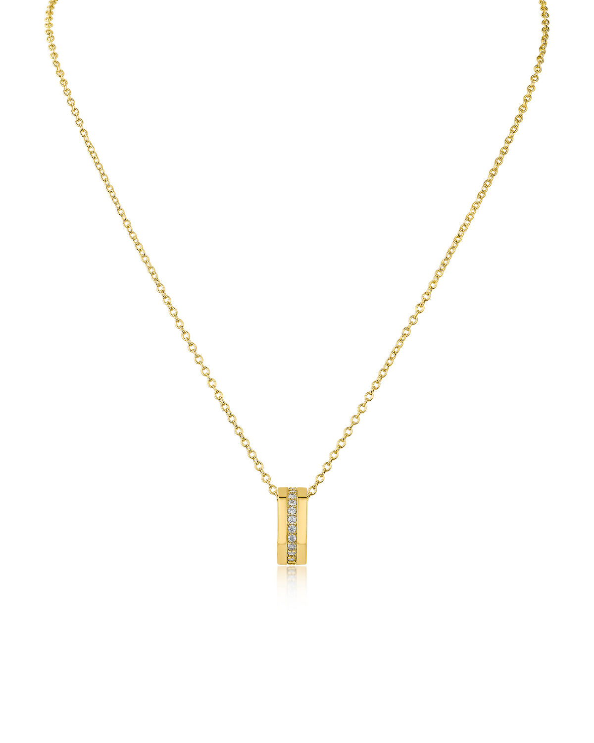 Pave CZ Ring Pendant