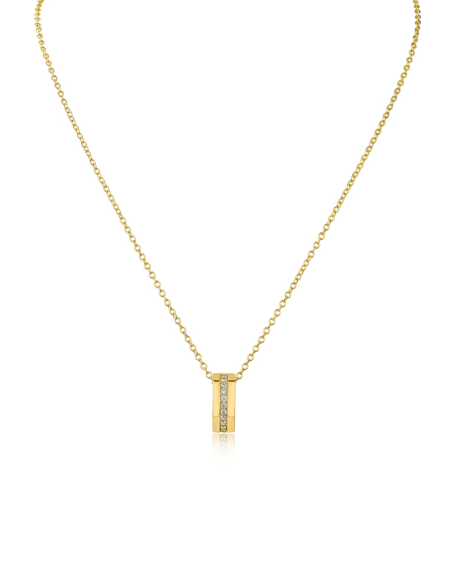 Pave CZ Ring Pendant