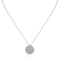 Multi Row Round CZ Pendant