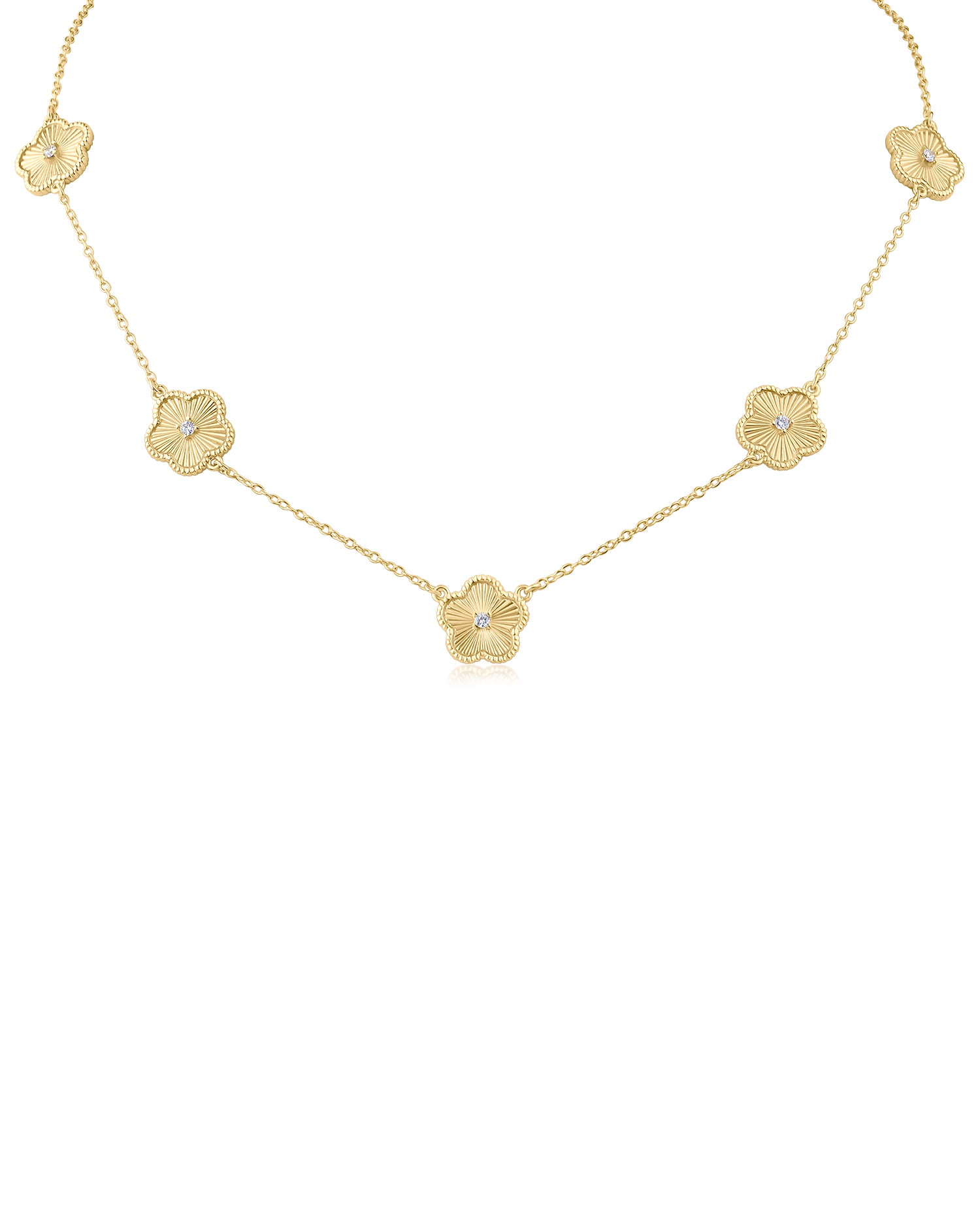 Clover Station Necklace