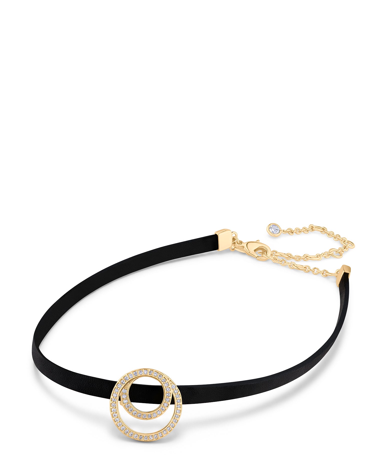 Interlocking Circle Charm Choker
