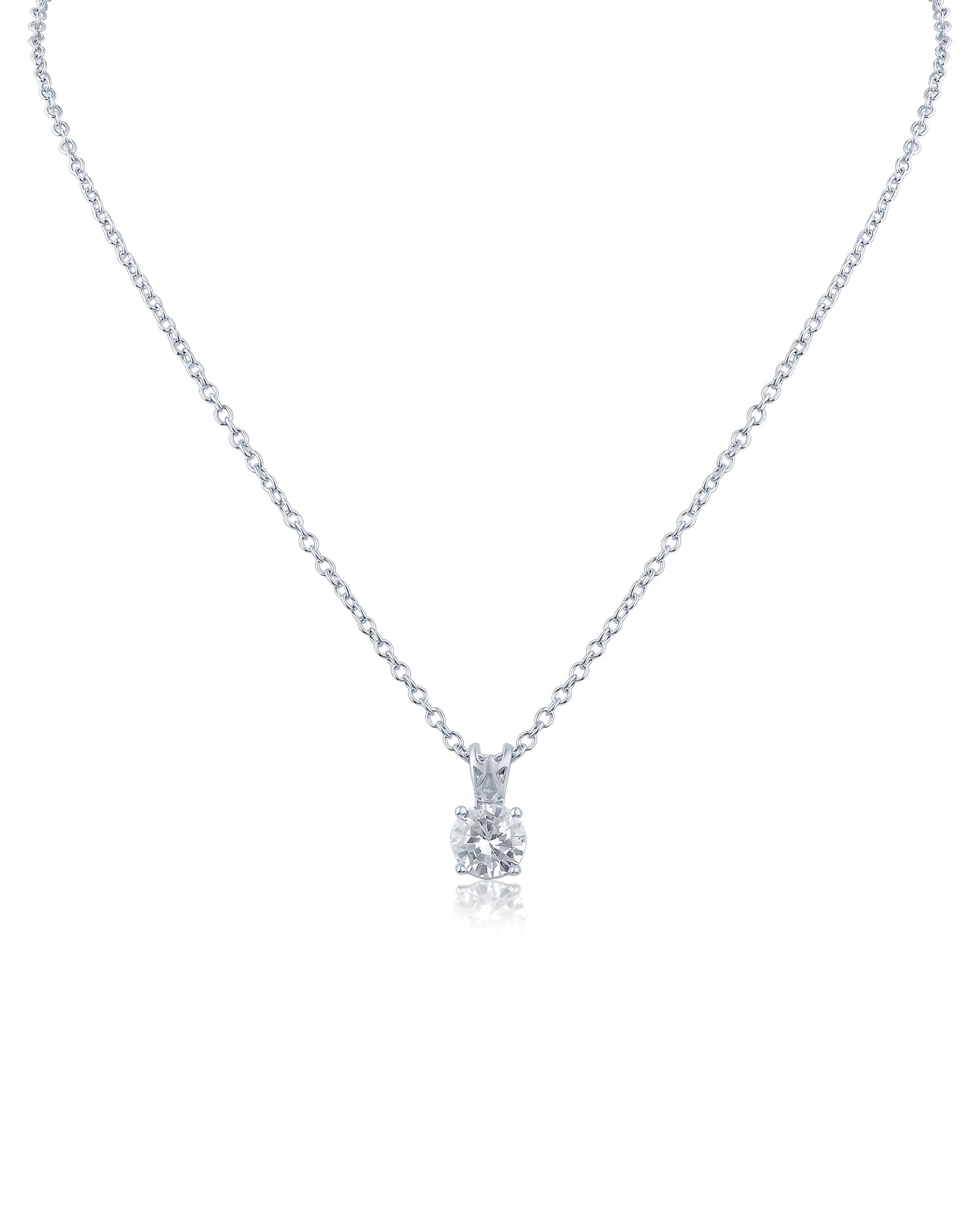 Classic Round Pendant Necklace