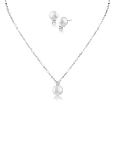 Pearl and Pear Drop Earrings