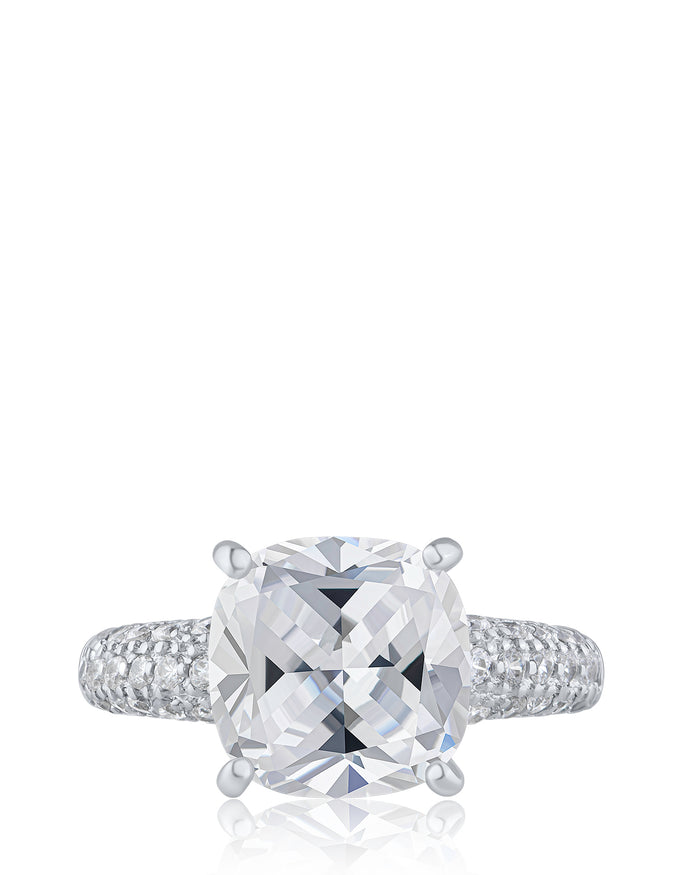 Cushion CZ ring