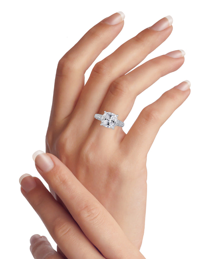 Cushion CZ ring