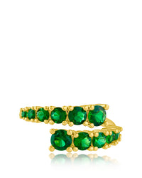Round CZ Wrap Ring