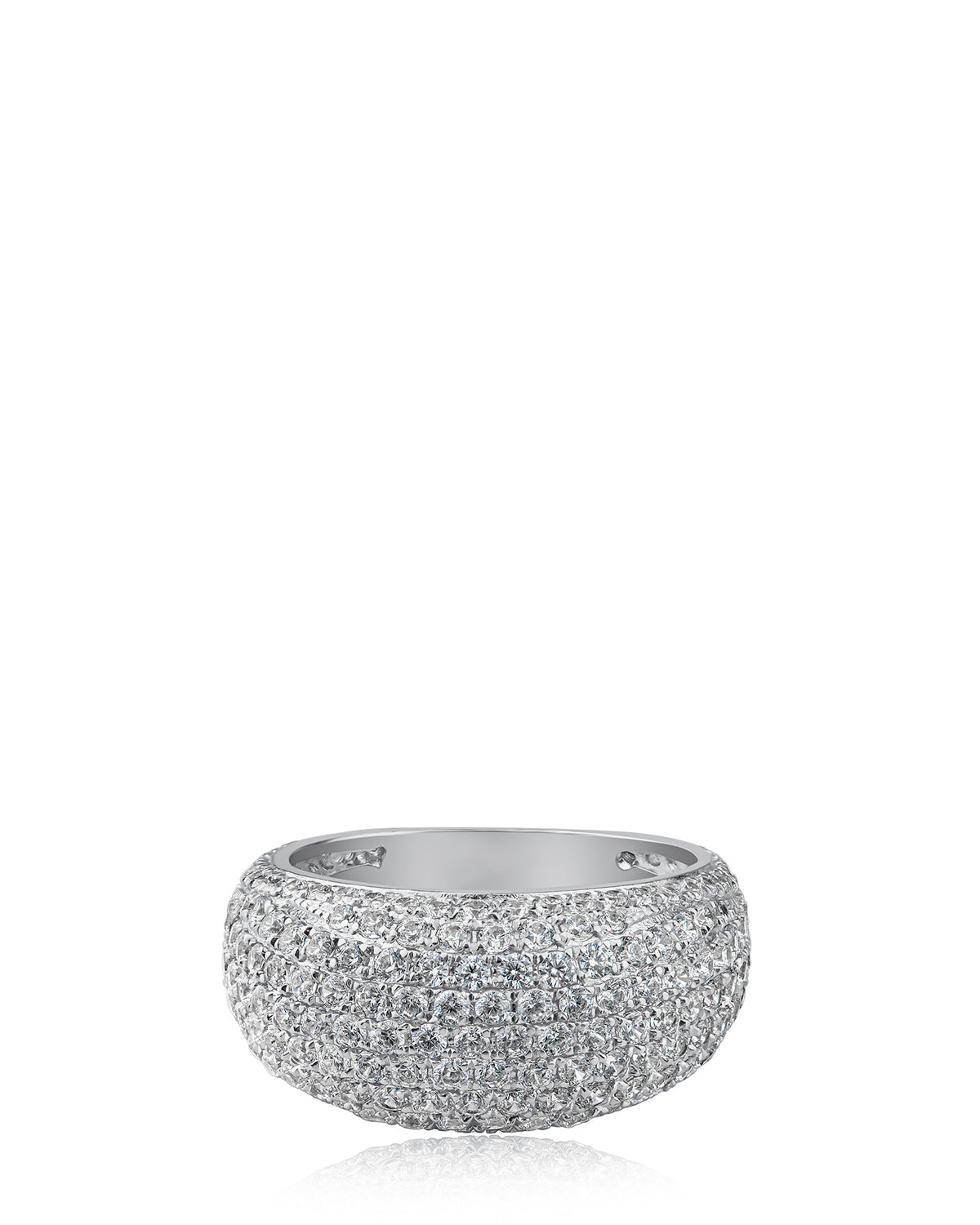 Pave CZ Dome Ring