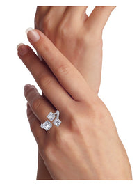 Triple Round CZ Ring