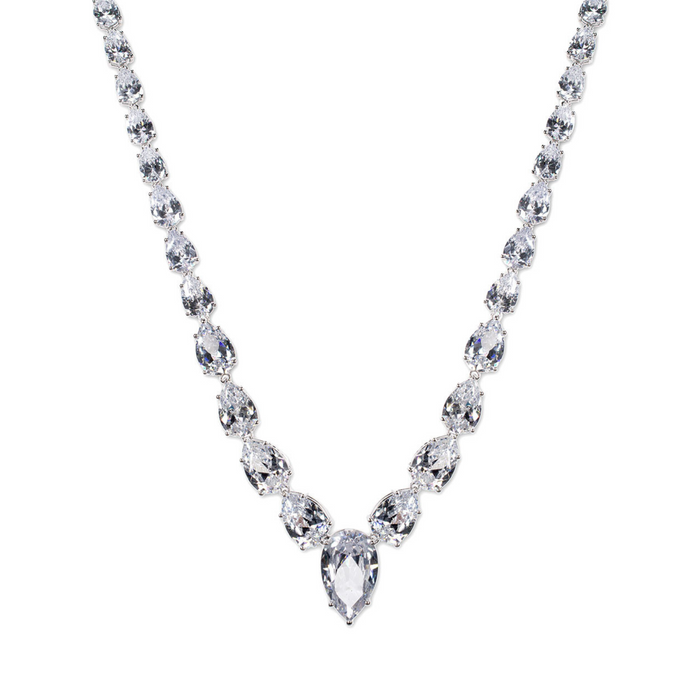 Pear CZ Necklace