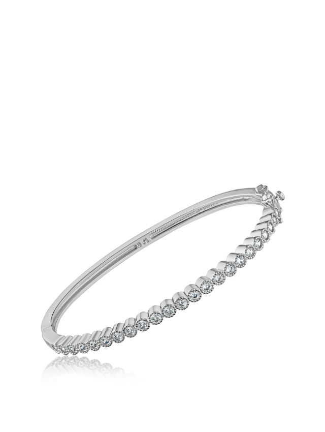 Bezel Set Bangle