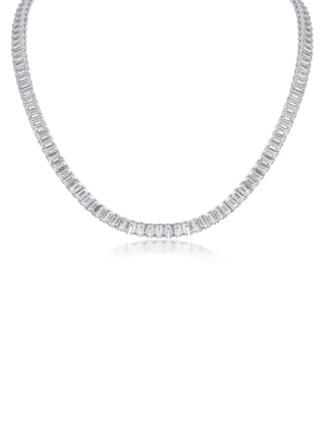 Emerald CZ Tennis Necklace – CZ by Kenneth Jay Lane