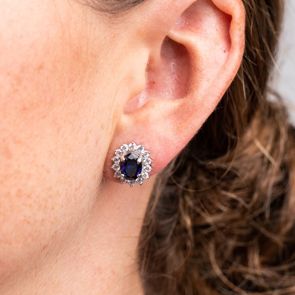 Sapphire oval earrings 2025