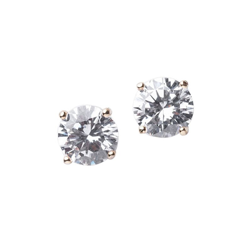 Luxe Round Stud Yellow Gold Setting